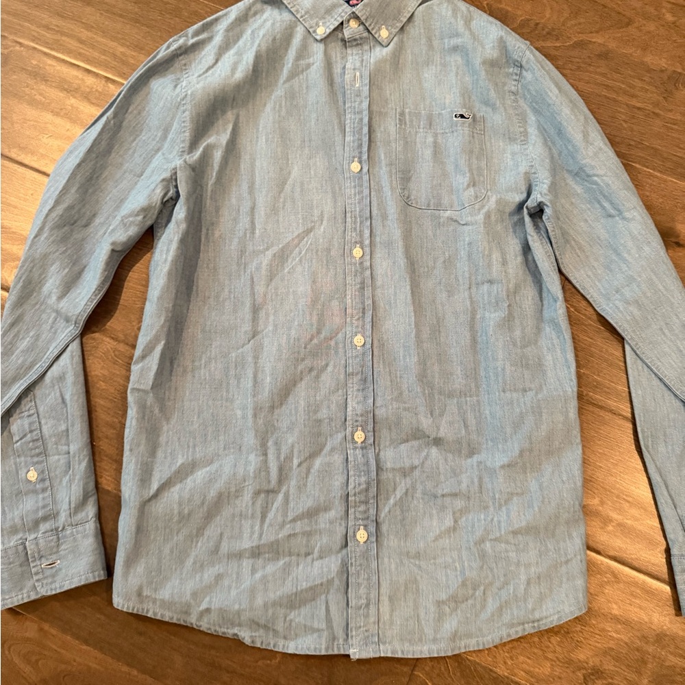 Vineyard Vines Light Blue Casual Button-Down Shirt